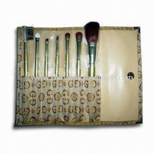7-piece Convenient Brush Set with Wooden Handle and Aluminum Ferrule images