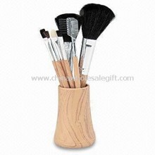 Set de cepillo cosmética/maquillaje profesional, hecha de pelo de cabra, disponible con mango de plástico images