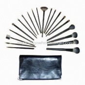 20-bucată cosmetice Brush Set cu bine din imitaţie piele de mână images