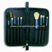 9-piece Convenient Brush Set, Includes Powder, Eyeshadow, Pencil Brush, and Lip images