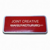 Magnetic Nameplate, Made of Aluminum, Customized Colors are Welcome images