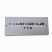 Nameplate, Made of Stainless Steel, Customized Color is Accepted images