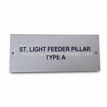 Nameplate, Made of Stainless Steel, Customized Color is Accepted