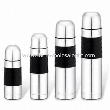 Vakuum-Isolierflaschen mit Gummi zu decken, erhältlich in 350, 500, 750 und 1.000 mL-Kapazitäten