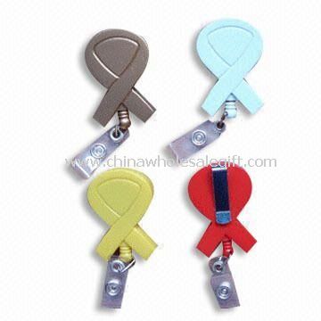 Ditarik Badge Holder dengan klip Belt dan PVC tali