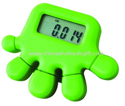 Hand-Shape Pedometer With Stopwatch
