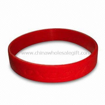 Silicone Awareness Bracelet, Screen Printed, Various Colors are Available