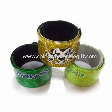 Reflective Snap Wristband with Shinning Powder Inside