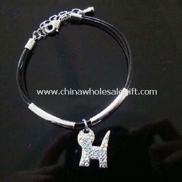 Bracelet, Suitable for Women, Made of Acrylic Stones with Silver Plating