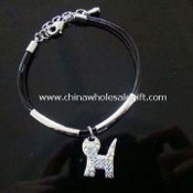 Pulsera, conveniente para las mujeres, hecho de piedras de acrílico con la galjanoplastia de plata images