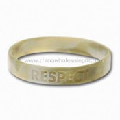 Promotional Silicone Wristband/Bracelet/Band, Customers Embossed or Debossed Logos are Welcome images