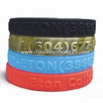 Soft Silicone Bracelet, Customized Designs are Welcome