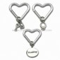 Heart-shaped Carabiner/Metal Keychain for Wedding Theme, Various Designs are Available small picture