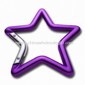 Star-shaped Carabiner Keychain, Comes in Various Attachments and Colors small picture