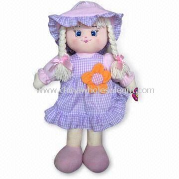Doll in Various Colors and Designs with 100% PP Cotton Inside, Made of Plush