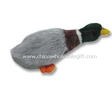 Duck formet-Pet leketøy med pip, måler 33 x 12 x 13,5 cm