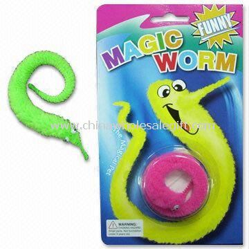 Magic Worm with 24-inch Invisible String to Control the Worm