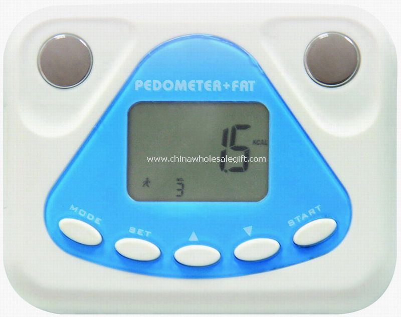 Pedometer with Body Fat Analyzer and Cosmetic Box