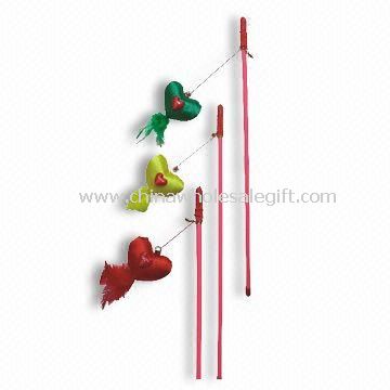 Katze-Swing-Spielzeug mit 47cm Stock, erhältlich in verschiedenen Farben