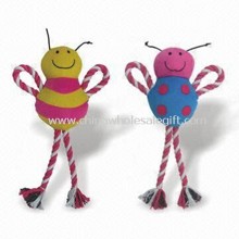 Pet Rope and Plush Fur Toys, Made of Non-toxic Material images