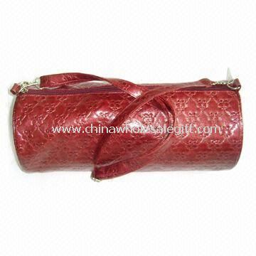 37 x 16cm Leather Handbag with Metal Buckle on Shoulder Strap