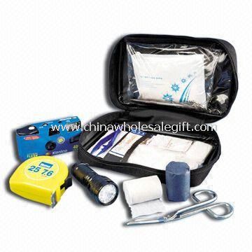 Acil durum kutusu/tıbbi sırt çantası, Pad gazlı bez, bandaj ve kelebek şeritler oluşan kiti,