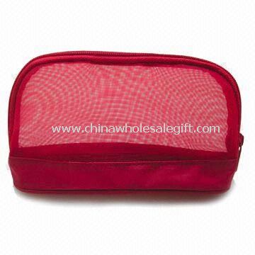 Lightweight Cosmetic Bag, Made Mesh and 70D PVC, Measures 18 x 11 x 5.4cm