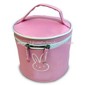 Cosmetic Bag with Two Zipper Pullers Closure, Made of Microfiber small picture