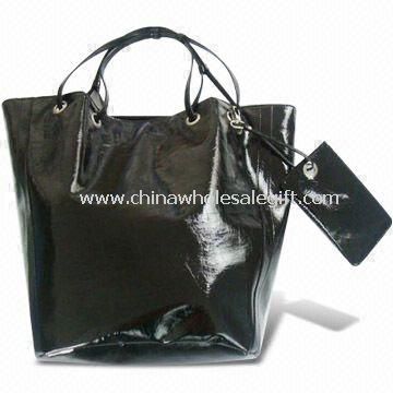 Synthetic Leather Handbag in Various Sizes and Colors, OEM Designs are Welcome