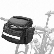 Handlebar Bag, Made of 100% Polyester with PU Coating Material, Measures 27 x 17 x 23cm images