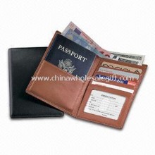 PU Leather Passport/Currency Wallet with Three Business Card Pockets images