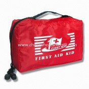 Primeiros socorros Kit/saco/pequeno conjunto com bolsa de Nylon, compressa embebida em álcool, tesoura, bandagem e rolha de sangue images