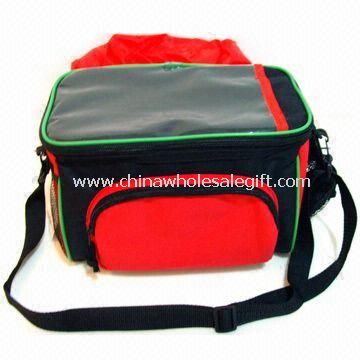 Promotional Bicycle Cooler/Lunch Bag with Rain Cover and PP Webbing Shoulder Strap