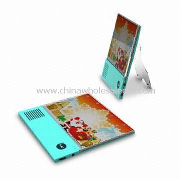 Digital Photo Frame with Recordable and Talking Features, Measuring 130 x 130 x 7mm