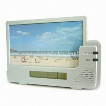 6-second Voice Recording Photo Frame with Clock and Calendar Functions images