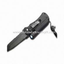 Cuchillo multifunción con linterna y piedra de chispa images