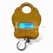 Hanging Scale with Blue Backlit LCD Digit, Powered by 2 x AAA Batteries images