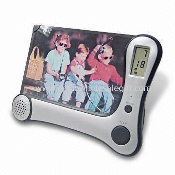 Recording Photo Frame with Alarm Clock, 8 Seconds Recorder, and LED Indicator