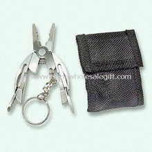 Mini lomme værktøj med nøglering & Nylon Canvas etui images