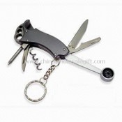 Multi-function Pocket Knife with Compass and Corkscrew images