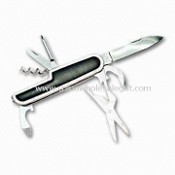 Multi-functional Pocket Knife, Handle with Easy-to-grip Rubber Inlay images