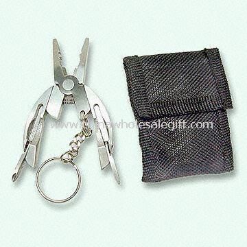 Mini Pocket alat dengan Keychain & nilon kanvas kantong