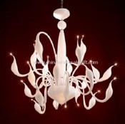 Venice Glass Swan Pendant Lamp images