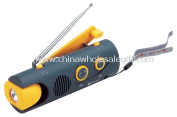 Dynamo LED Torch with AM/FM Radio