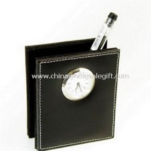 Pen Holder with Clock images