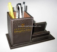 Wood and PU Pen Holder images