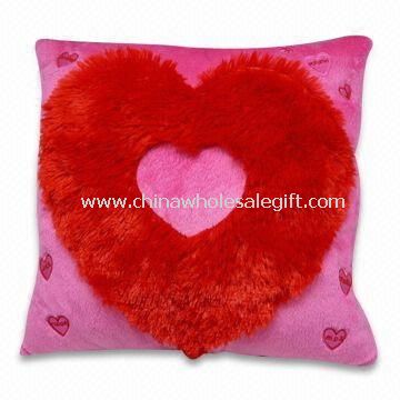 Plush Heart Radio Cushions with Flashing LED Lights