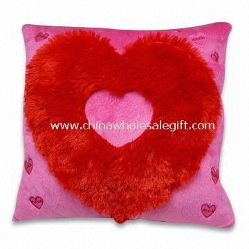 Coeur en peluche Radio coussins avec clignotants LED