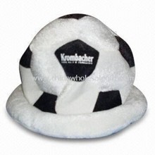 Jalkapallo suunniteltu hattu, saatavilla eri väreissä, valmistettu sieni-yhdiste images