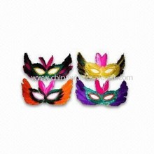 Masks for Parties, Available in Various Colors, Made of Feather images